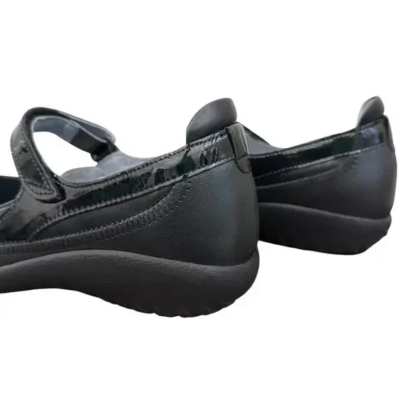 NAOT Kirei Mary Jane Shoes Black Leather US 7 Timeless Classic Comfort Coquette - Picture 4 of 11